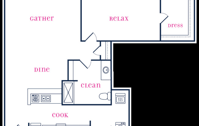 1 bed, 1 bath, 951 sqft, $1,533