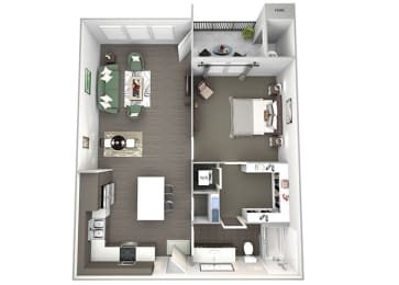 1 bed, 1 bath, 858 sqft, $1,685