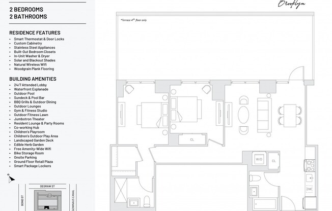 2 beds, 2 baths, 1,049 sqft, $5,563, Unit 523