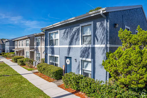 Building exterior at Pineview Apartments, in Clearwater, FL 33755