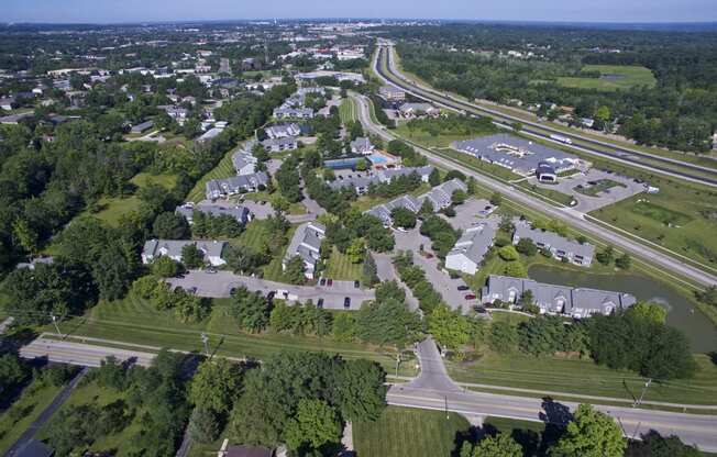 aerial view at Normandy Club, Centerville, Ohio