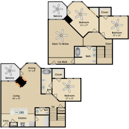 3 beds, 2.5 baths, 1,685 sqft, $2,265