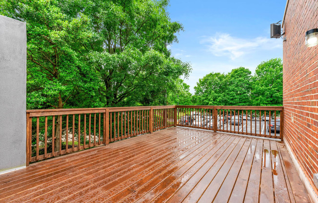 Private patio at Crogman School Lofts, Atlanta, 30315