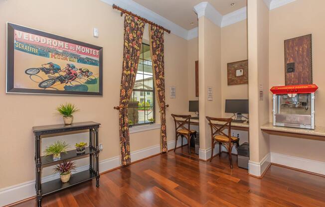a living room filled with furniture and a fireplace