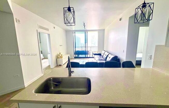 2 beds, 2 baths, 1,096 sqft, $4,550, Unit 999 SW 1st Ave # 1807