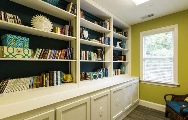 Leasing-Office-Bookshelves-Sumter-Square-Raleigh