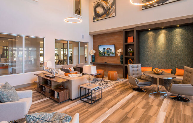 Club Room at Parc at White Rock Luxury Apartments in Dallas TX