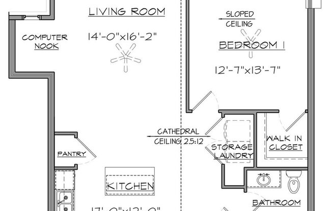 1 bed, 1 bath, 830 sqft, $1,249