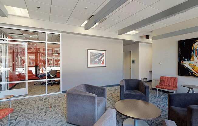 Thoughtful business and study area at Trillium Apartments, Fairfax, VA, 22031