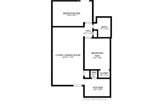 2 beds, 1 bath, 675 sqft, $995, Unit Unit 74-06