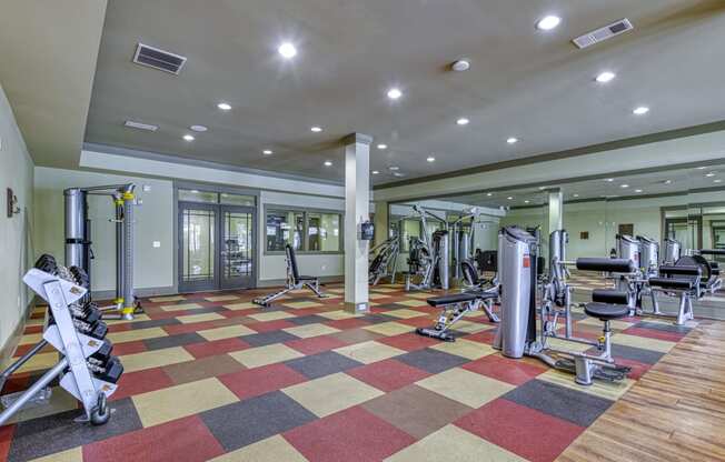 24-Hour Fitness Center at 4700 Colonnade Apartments in Birmingham, AL