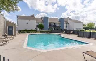 sparking pool in our pearland texas apartment community