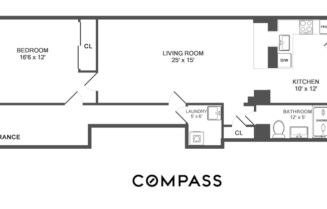 1 bed, 1 bath, 700 sqft, $4,000, Unit 1