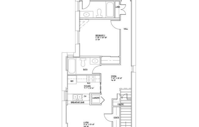 2 beds, 2 baths, 1,100 sqft, $1,445