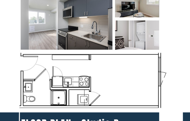 Studio, 1 bath, 269 sqft, $1,240, Unit Unit 404