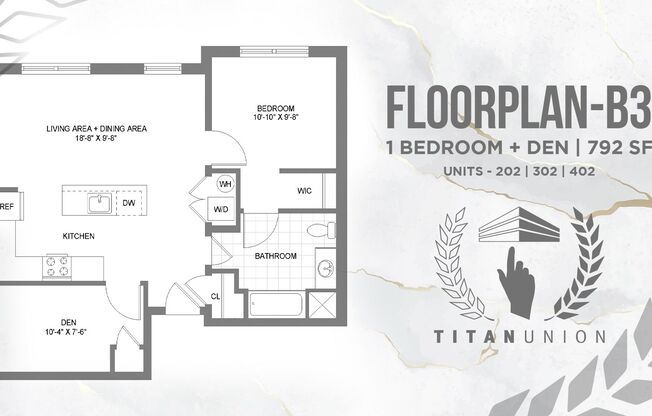 2 beds, 1 bath, 792 sqft, $2,575, Unit 202