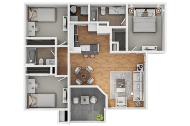 3 beds, 2 baths, 1,133 sqft, $1,969