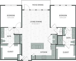 2 beds, 1 bath, 1,362 sqft, $2,005