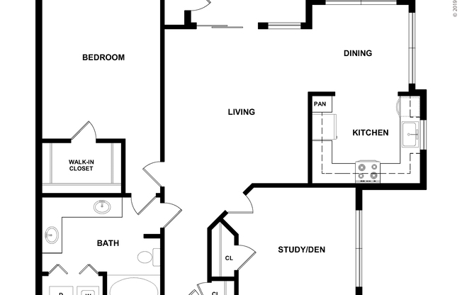 2 beds, 1 bath, 941 sqft, $1,510