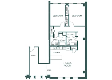2 beds, 1.5 baths, 1,445 sqft, $2,230