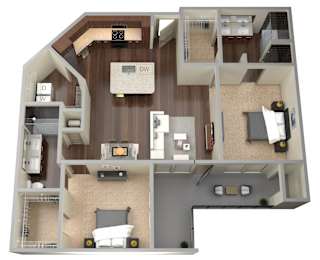 2 beds, 2 baths, 1,154 sqft, $2,123