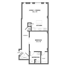 1 bed, 1 bath, 787 sqft, $1,894