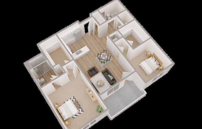 2 beds, 2 baths, 1,260 sqft, $1,900