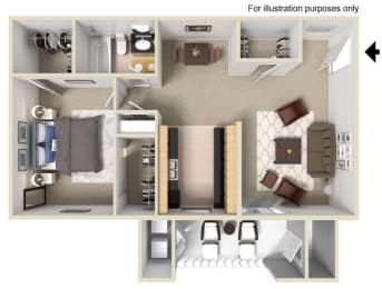 1 bed, 1 bath, 790 sqft, $1,632