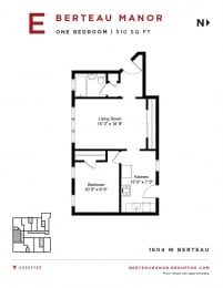 1 bed, 1 bath, $1,500