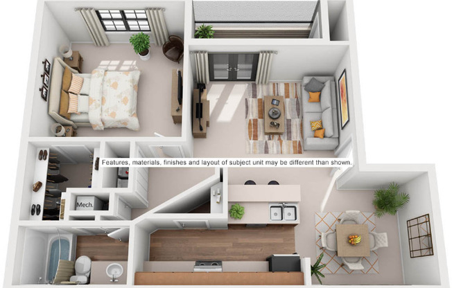 1 bed, 1 bath, 700 sqft, $1,189