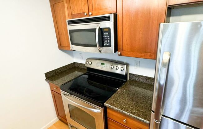 Quiet ground floor unit with access to large grassy area