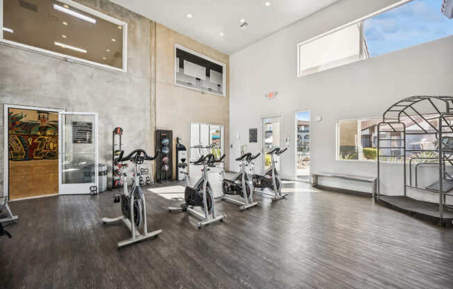 Community Fitness Center with Equipment at Stillwater Apartments located in Glendale, AZ.