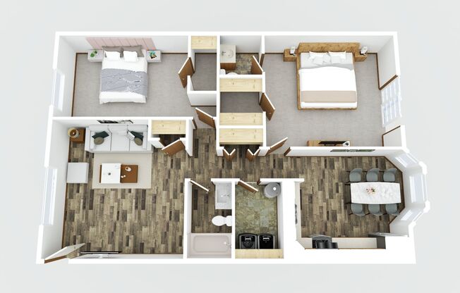 2 beds, 1.5 baths, 1,082 sqft, $1,375, Unit 216-2D RM