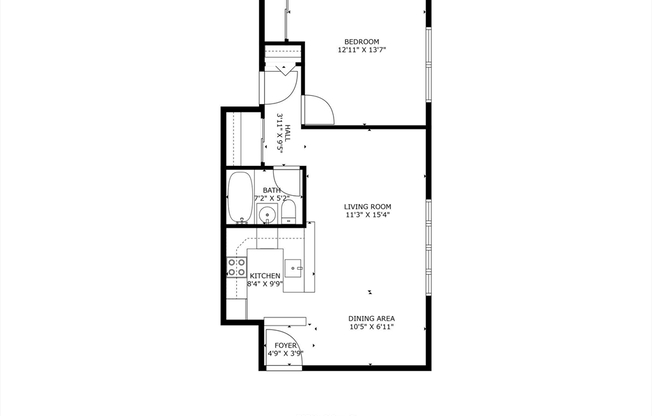 1 bed, 1 bath, 1,000 sqft, $1,900, Unit 9