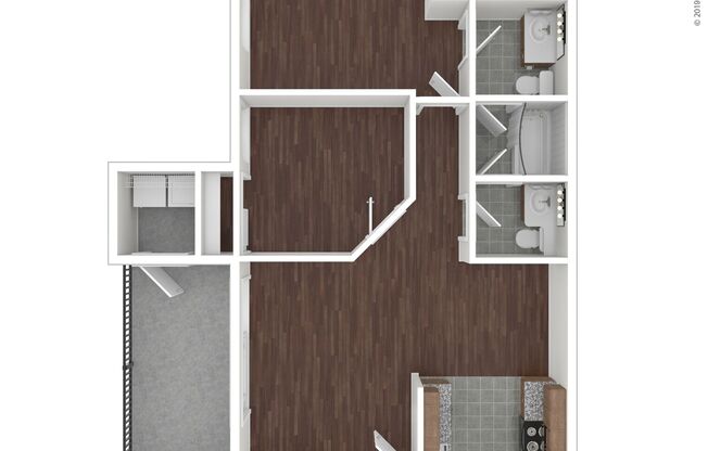 2 beds, 1.5 baths, 825 sqft, $1,429