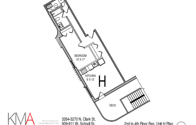 1 bed, 1 bath, 600 sqft, $2,345, Unit 3266 - 1H