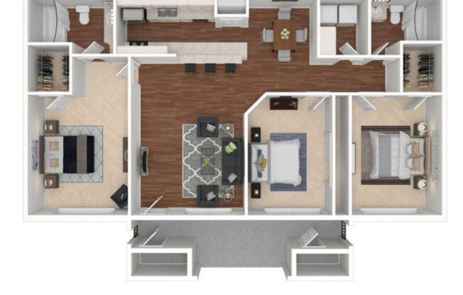 3 beds, 2 baths, 1,268 sqft, $1,509