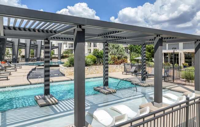 swimming pool at The Allure apartments