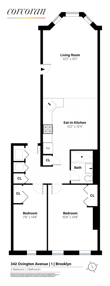 2 beds, 1 bath, $2,800, Unit 1