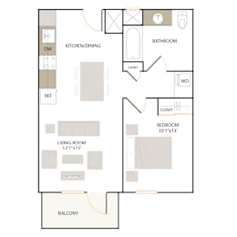 1 bed, 1 bath, 694 sqft, $2,920