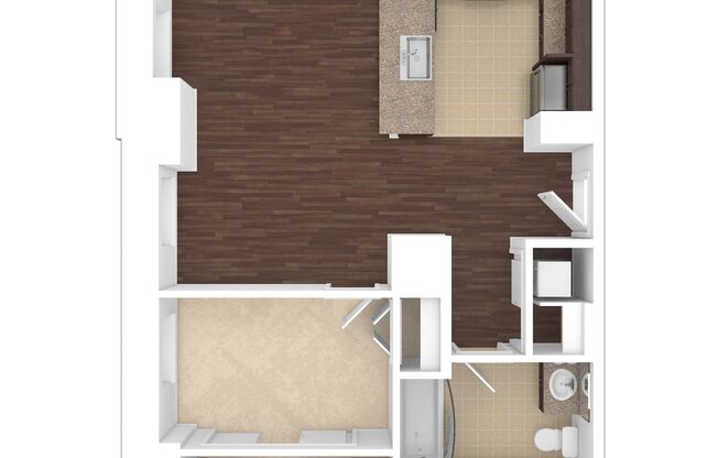 1 bed, 1 bath, 608 sqft, $2,315, Unit M-0201