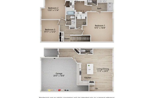 3 beds, 2.5 baths, 1,565 sqft, $2,984