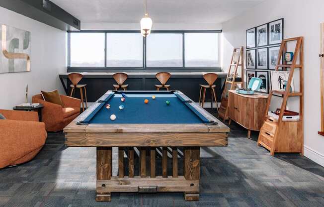 Resident Lounge pool table
