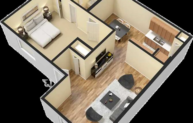 1 bed, 1 bath, 717 sqft, $1,065