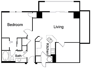 1 bed, 1 bath, 980 sqft, $1,992