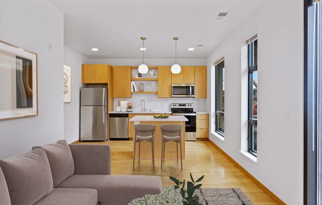 1 bed, 1 bath, 613 sqft, $1,445, Unit A108