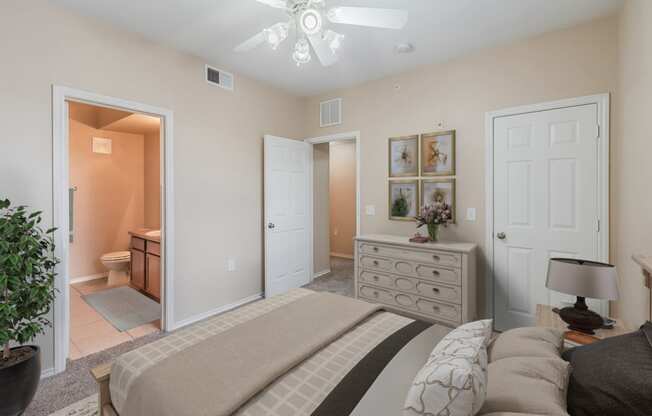 Dominium_Rosemont at Mayfield Villas_Virtually Staged Apartment Bedroom