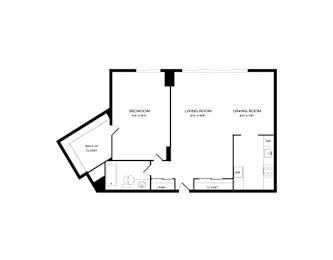 1 bed, 1 bath, 773 sqft, $1,650