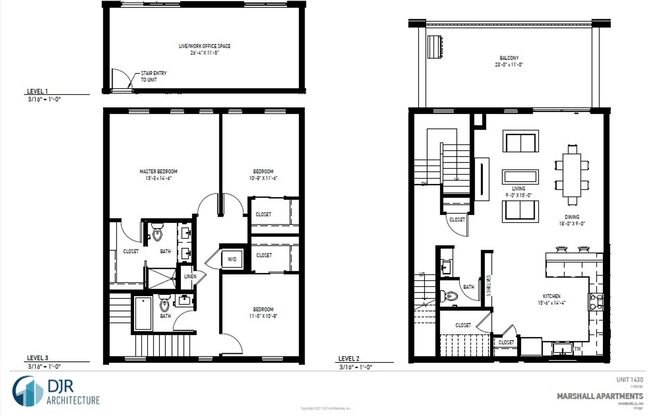 3 beds, 2.5 baths, $3,499, Unit 1430