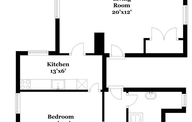 1 bed, 1 bath, 513 sqft, $1,352, Unit 1331-3